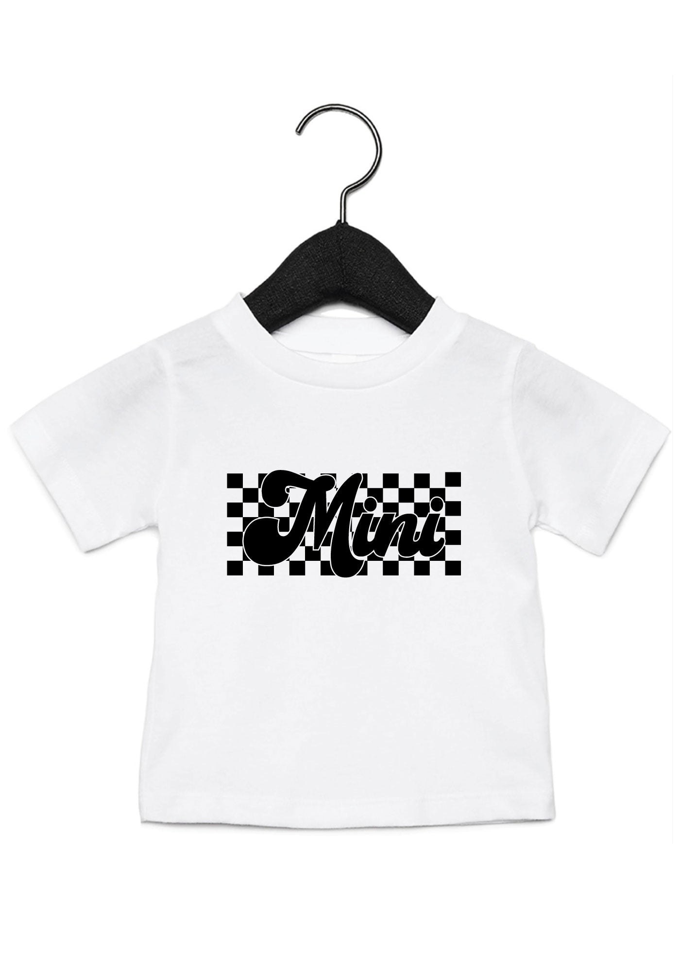 retro checkered mini tee