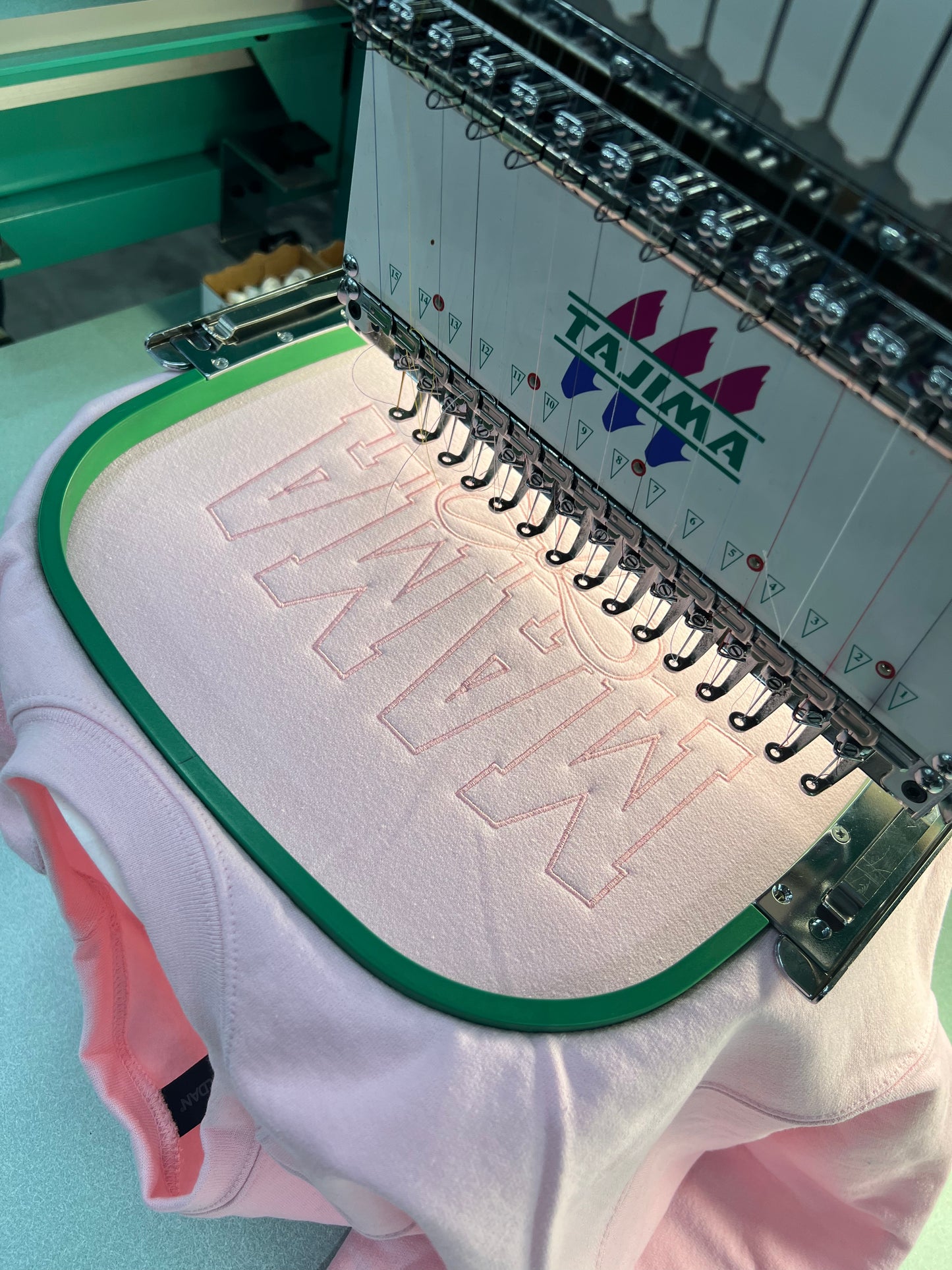 mama bow embroidered crew