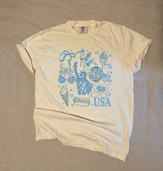usa icons tee