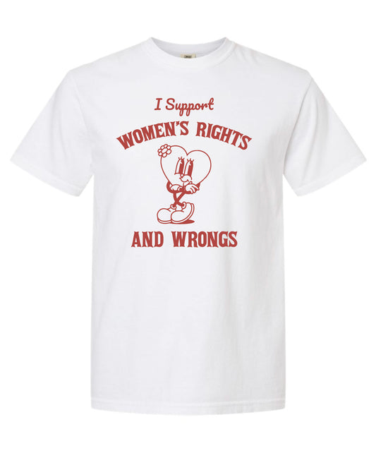 women's rights & wrongs tee