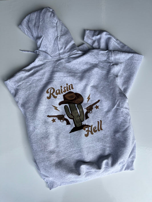 raisin hell hoodie