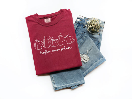 hello pumpkin tee