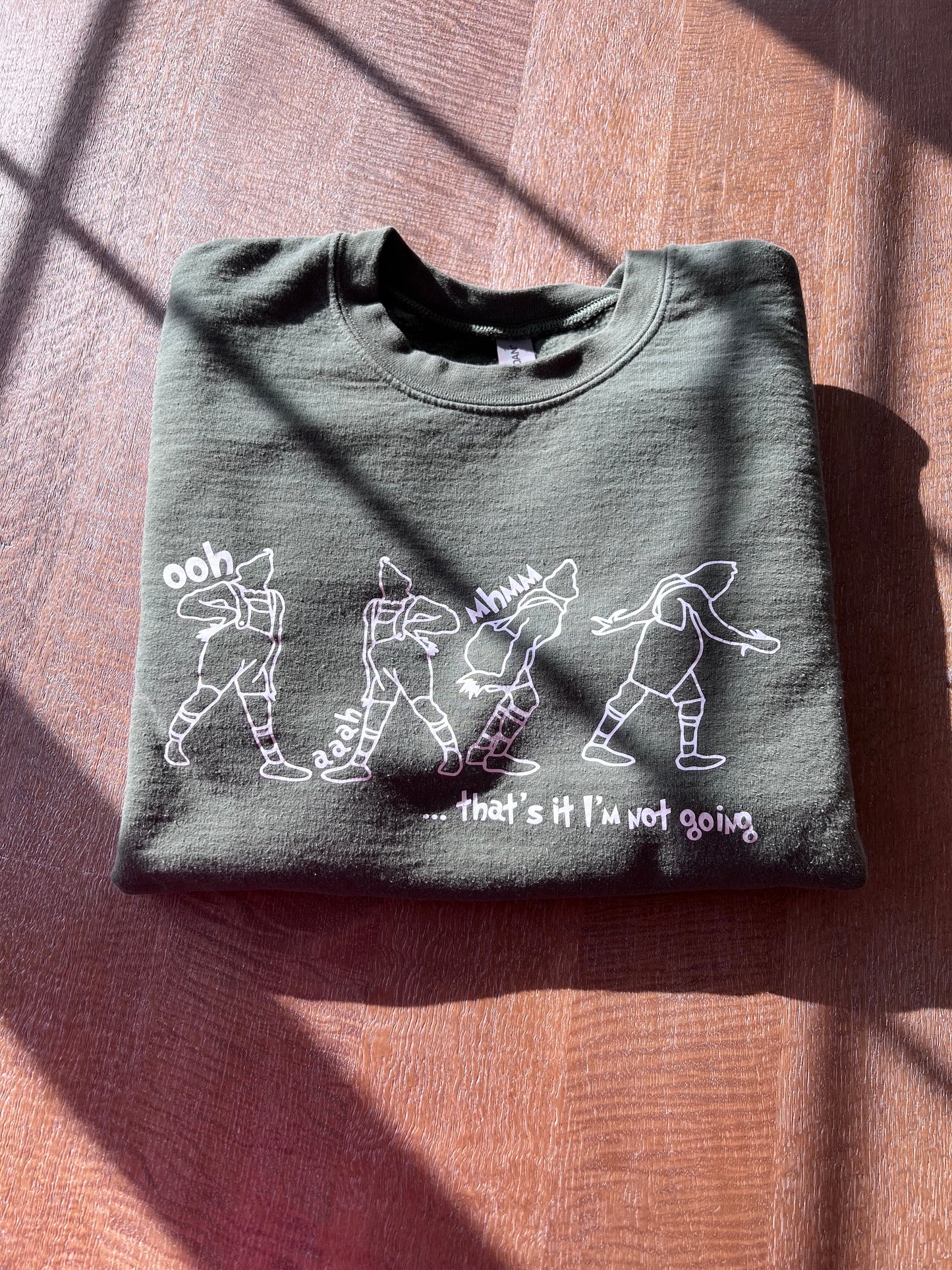 that's it i'm not going crew