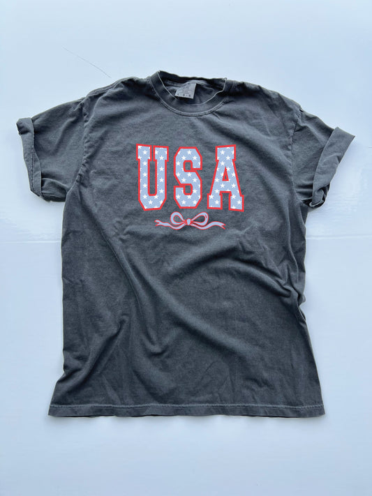 usa bow tee